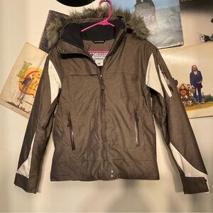 COLUMBIA WOMENS TITANIUM OMNI-TECH SNOW/SKI JACKET SZ M